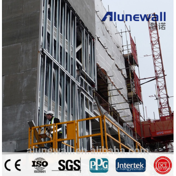 Painel composto de alumínio de aço inoxidável da espessura super de 8mm para materiais de construção do revestimento da parede exterior